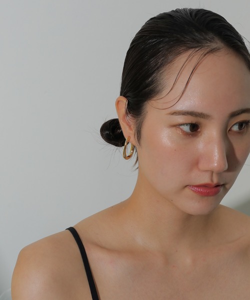 【セール】日本製 ニッケルフリー フープイヤリング（イヤリング）｜emesuelee（エメスーリー）