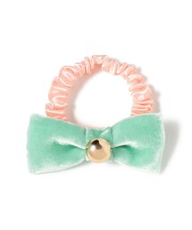 Ray BEAMS | LOTUS PINK / ベルベット リボン ヘアゴム(ヘアゴム)