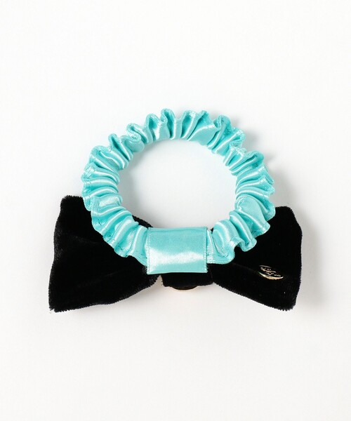 Ray BEAMS(レイビームス)の「LOTUS PINK / ベルベット リボン ヘアゴム(ヘアゴム・レディース・ブラック/ミント・ONE SIZE)」の3枚目の写真