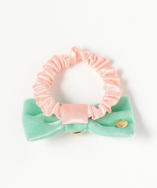 Ray BEAMS(レイビームス)の「LOTUS PINK / ベルベット リボン ヘアゴム(ヘアゴム・レディース・ブラック/ミント・ONE SIZE)」の5枚目の写真