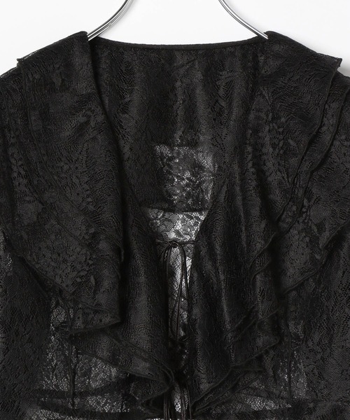 セール】レースフリルブラウス 140689（シャツ/ブラウス）｜Heather