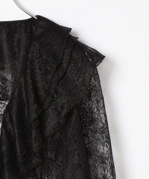 セール】レースフリルブラウス 140689（シャツ/ブラウス）｜Heather