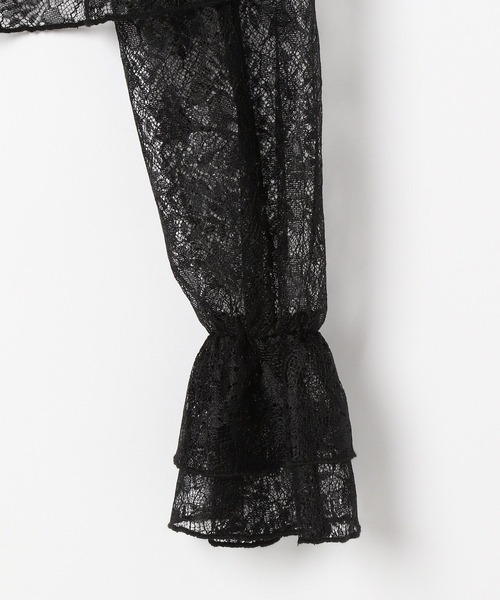 セール】レースフリルブラウス 140689（シャツ/ブラウス）｜Heather