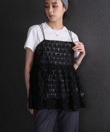 LAFFMO | フェザーチュールキャミ(キャミソール)