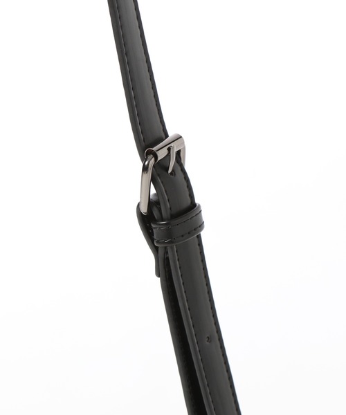 RAGEBLUE（レイジブルー）の「SYNTHETIC LEATHER MULTI WAY FLAP SHOULDER BAG / シンセティックレザー/2WAYフラップミニショルダーバッグ（ショルダーバッグ・メンズ・ブラック/ブラック系その他/ブラック系その他2・FREE）」の8枚目の写真