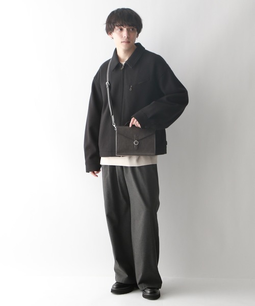 RAGEBLUE（レイジブルー）の「SYNTHETIC LEATHER MULTI WAY FLAP SHOULDER BAG / シンセティックレザー/2WAYフラップミニショルダーバッグ（ショルダーバッグ・メンズ・ブラック/ブラック系その他/ブラック系その他2・FREE）」の4枚目の写真