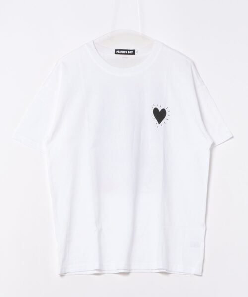 PEANUTS BOY(ピーナッツボーイ)の「【PEANUTS BOY】プリントTシャツ(Tシャツ/カットソー・メンズ・ホワイト・MEDIUM)」の1枚目の写真