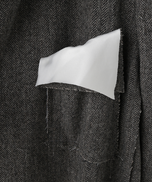 sulvam（サルバム）の「【SULVAM / サルバム】ヘリンボーンタチキリコート（その他アウター・メンズ・ブラック・MEDIUM）」の8枚目の写真