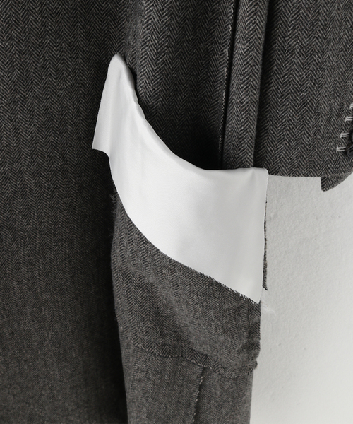 sulvam（サルバム）の「【SULVAM / サルバム】ヘリンボーンタチキリコート（その他アウター・メンズ・ブラック・MEDIUM）」の9枚目の写真