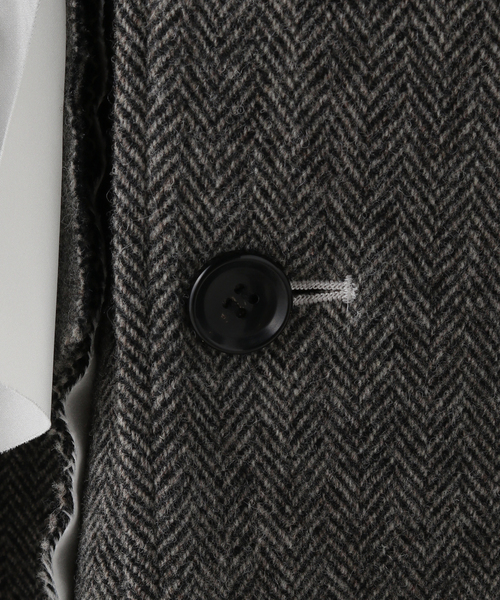sulvam（サルバム）の「【SULVAM / サルバム】ヘリンボーンタチキリコート（その他アウター・メンズ・ブラック・MEDIUM）」の11枚目の写真
