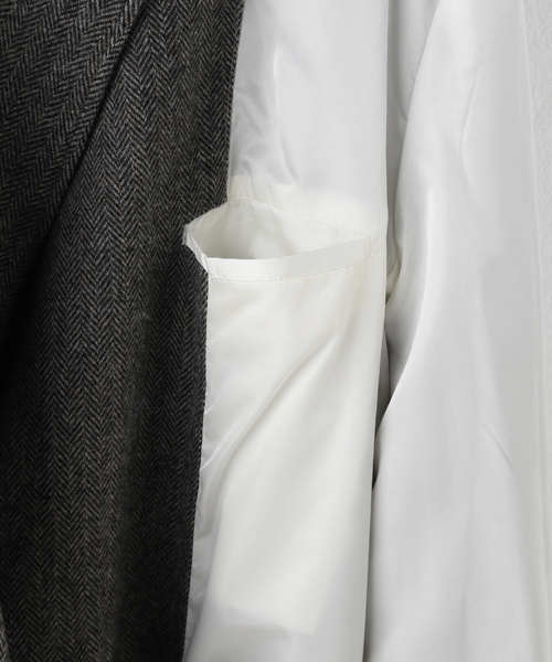 sulvam（サルバム）の「【SULVAM / サルバム】ヘリンボーンタチキリコート（その他アウター・メンズ・ブラック・MEDIUM）」の16枚目の写真