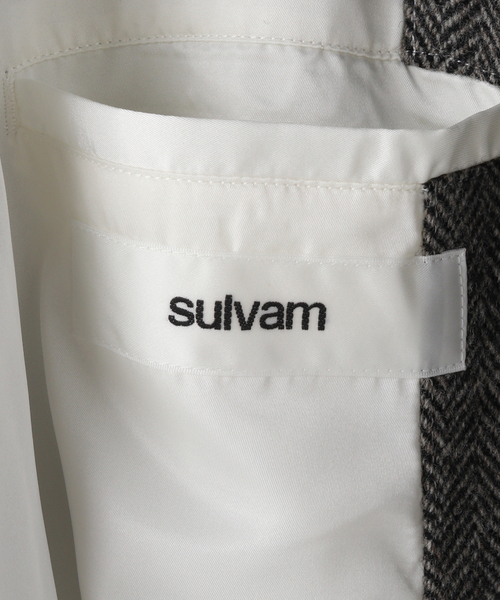 sulvam（サルバム）の「【SULVAM / サルバム】ヘリンボーンタチキリコート（その他アウター・メンズ・ブラック・MEDIUM）」の17枚目の写真