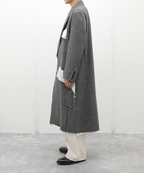 sulvam（サルバム）の「【SULVAM / サルバム】ヘリンボーンタチキリコート（その他アウター・メンズ・ブラック・MEDIUM）」の21枚目の写真