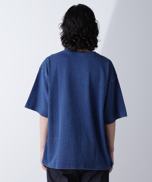 セール】リラックスインディゴTシャツ 半袖（Tシャツ/カットソー