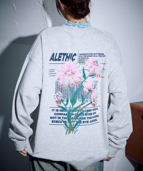 セール】《UNISEX》アートフラワースウェット（スウェット
