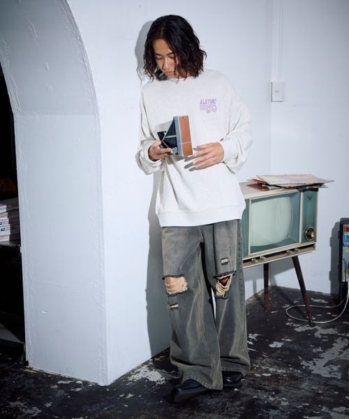 PBLIM(ページボーイリム)の「《UNISEX》アートフラワースウェット(スウェット・レディース・杢グレー/ピンク/ブラウン/ネイビー/オートミール/ブラック・LARGE/MEDIUM)」の18枚目の写真