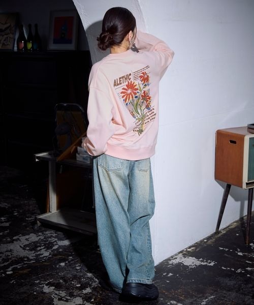 PBLIM(ページボーイリム)の「《UNISEX》アートフラワースウェット(スウェット・レディース・杢グレー/ピンク/ブラウン/ネイビー/オートミール/ブラック・LARGE/MEDIUM)」の22枚目の写真