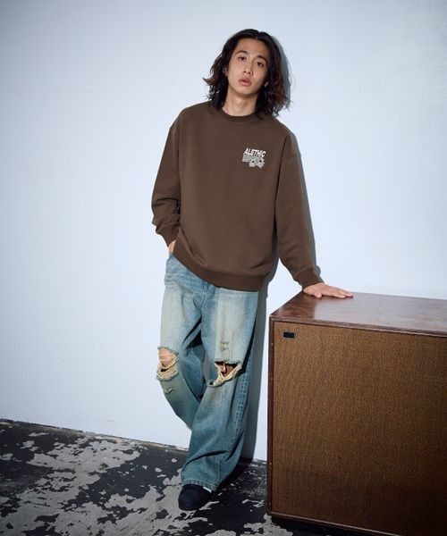 PBLIM(ページボーイリム)の「《UNISEX》アートフラワースウェット(スウェット・レディース・杢グレー/ピンク/ブラウン/ネイビー/オートミール/ブラック・LARGE/MEDIUM)」の15枚目の写真