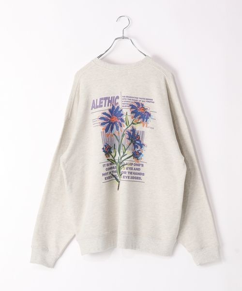 セール】《UNISEX》アートフラワースウェット（スウェット