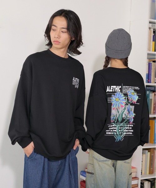 セール】《UNISEX》アートフラワースウェット（スウェット）｜PBLIM