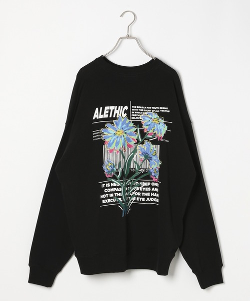 ♡ページ セール】《UNISEX》アートフラワースウェット（スウェット