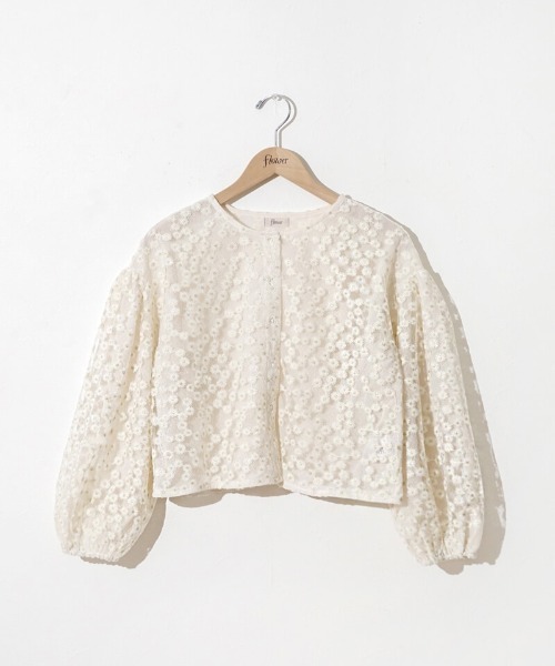 flower（フラワー）の「クリアネスブルームトップ（シャツ/ブラウス・レディース・アイボリー/ピンク・FREE）」の22枚目の写真