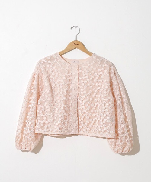 flower（フラワー）の「クリアネスブルームトップ（シャツ/ブラウス・レディース・アイボリー/ピンク・FREE）」の21枚目の写真