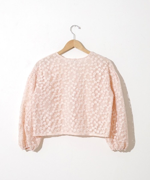 flower（フラワー）の「クリアネスブルームトップ（シャツ/ブラウス・レディース・アイボリー/ピンク・FREE）」の17枚目の写真