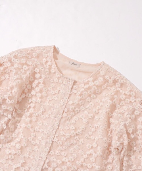 flower（フラワー）の「クリアネスブルームトップ（シャツ/ブラウス・レディース・アイボリー/ピンク・FREE）」の16枚目の写真