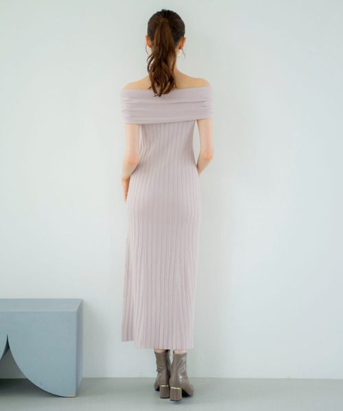 NOELA(ノエラ)の「バーサカラーニットワンピース(ワンピース・レディース・グレー/ピンク/ブラック・フリー)」の18枚目の写真