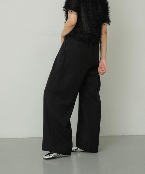 SENSE OF PLACE by URBAN RESEARCH（センスオブプレイスバイアーバンリサーチ）の「ダブルベルトスラックスワイドパンツ（その他パンツ・レディース・ブラック/ライトベージュ/カーキ・SMALL/MEDIUM）」の11枚目の写真