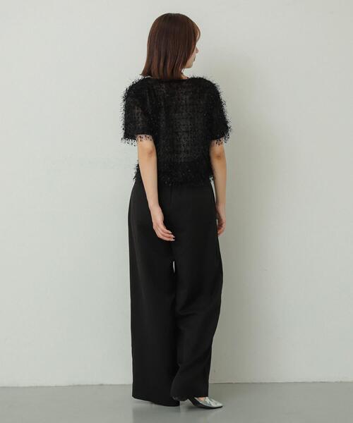 SENSE OF PLACE by URBAN RESEARCH（センスオブプレイスバイアーバンリサーチ）の「ダブルベルトスラックスワイドパンツ（その他パンツ・レディース・ブラック/ライトベージュ/カーキ・SMALL/MEDIUM）」の14枚目の写真