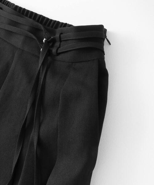 SENSE OF PLACE by URBAN RESEARCH（センスオブプレイスバイアーバンリサーチ）の「ダブルベルトスラックスワイドパンツ（その他パンツ・レディース・ブラック/ライトベージュ/カーキ・SMALL/MEDIUM）」の16枚目の写真