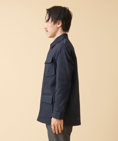 NOLLEY’S（ノーリーズ）の「《透湿/撥水》ストレッチファティーグシャツジャケット 24AW（ミリタリージャケット・メンズ・ネイビー/ブラック/グレイッシュベージュ/ベージュ・M/L）」の21枚目の写真