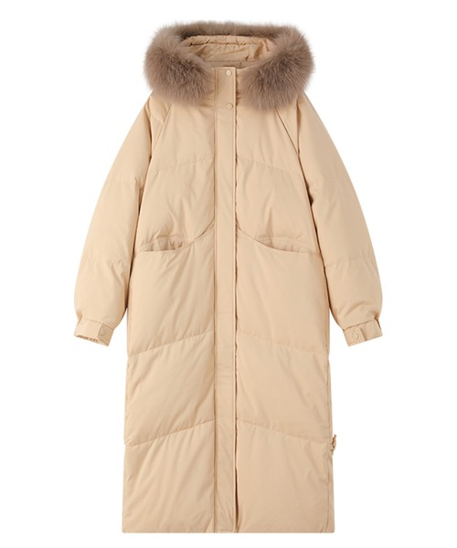 Twinkle;pm（トゥインクルピーエム）の「ファーフード付きロングダウン