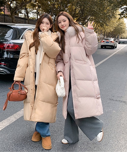 Twinkle;pm（トゥインクルピーエム）の「ファーフード付きロングダウン