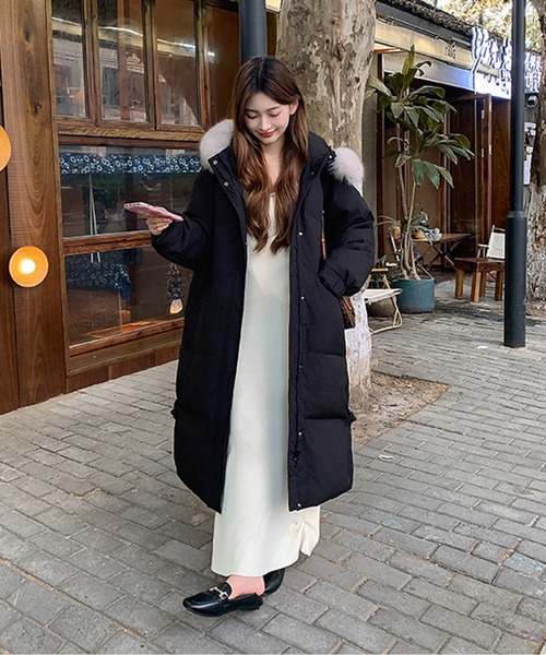 Twinkle;pm（トゥインクルピーエム）の「ファーフード付きロングダウン