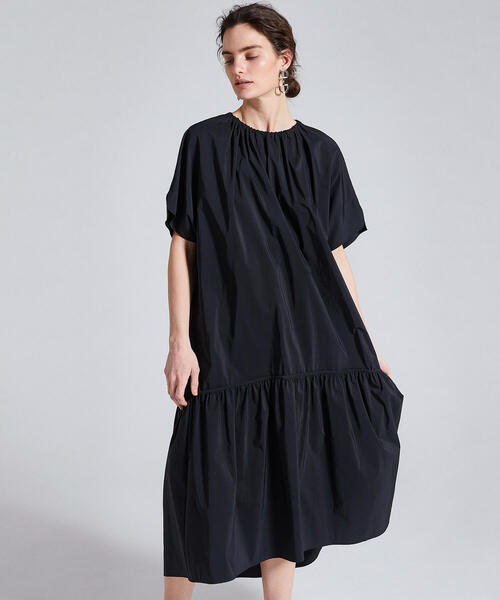 DES PRES ワンピース レディース ドルマン 切り替え ウール 秋冬 どぎつい 