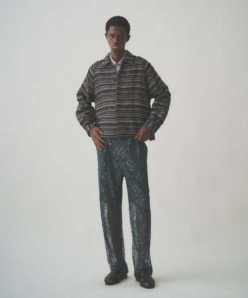 セール】RIBBON BORDER SHORT JACKET（ブルゾン）｜Juha（ユハ）の