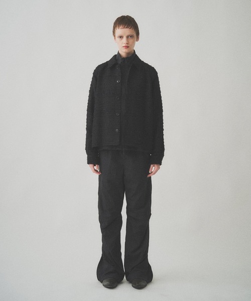 ジャケット・アウター juha RIBBON BORDER SHORT JACKET セール】RIBBON BORDER SHORT JACKET（ブルゾン）｜Juha（ユハ）の