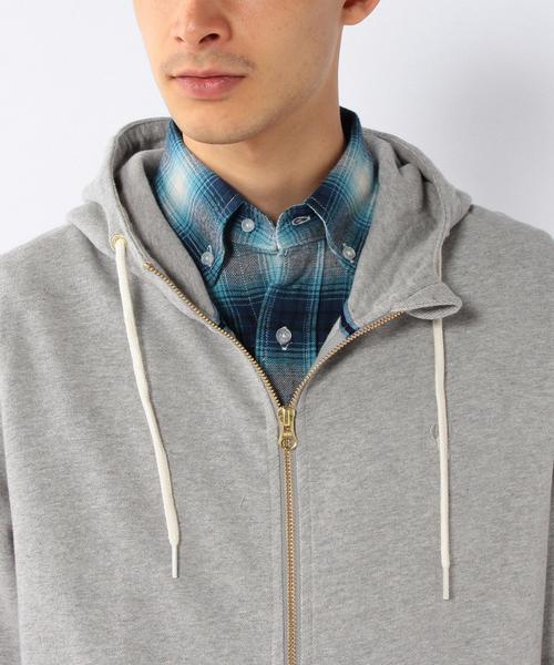 coen（コーエン）の「裏毛ジップパーカー（パーカー・メンズ・グレー/ネイビー/オリーブ/オフホワイト・X-LARGE/SMALL/LARGE/MEDIUM）」の15枚目の写真