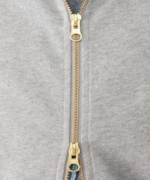 coen（コーエン）の「裏毛ジップパーカー（パーカー・メンズ・グレー/ネイビー/オリーブ/オフホワイト・X-LARGE/SMALL/LARGE/MEDIUM）」の7枚目の写真
