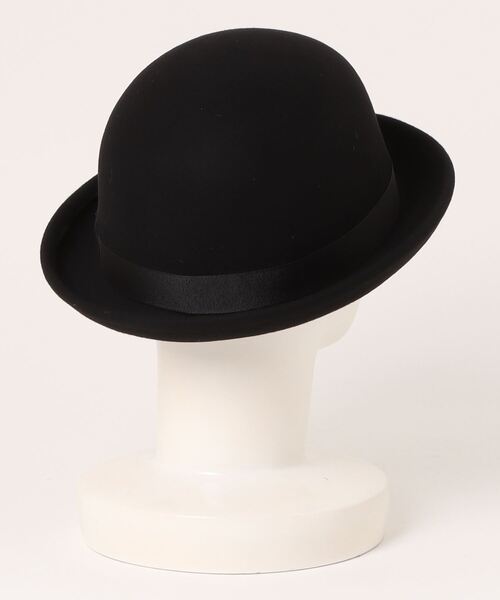 polcadot（ポルカドット）の「FELT BOWLER HAT/フェルトボーラーハット（ハット・メンズ・ブラック/グレイッシュベージュ/カーキ/ベージュ・M/L）」の5枚目の写真