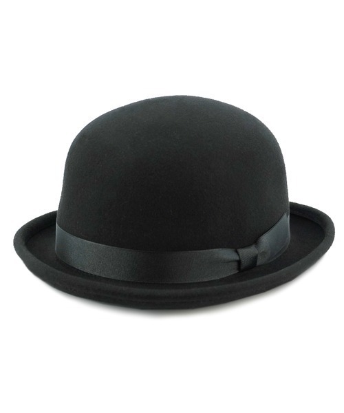 polcadot（ポルカドット）の「FELT BOWLER HAT/フェルトボーラーハット（ハット・メンズ・ブラック/グレイッシュベージュ/カーキ/ベージュ・M/L）」の2枚目の写真