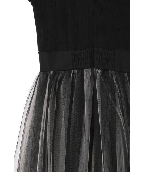 JILL STUART(ジルスチュアート)の「◆ニュアンスチュールニットドッキングワンピース(ワンピース・レディース・ブラック/ブルー・2/4)」の8枚目の写真