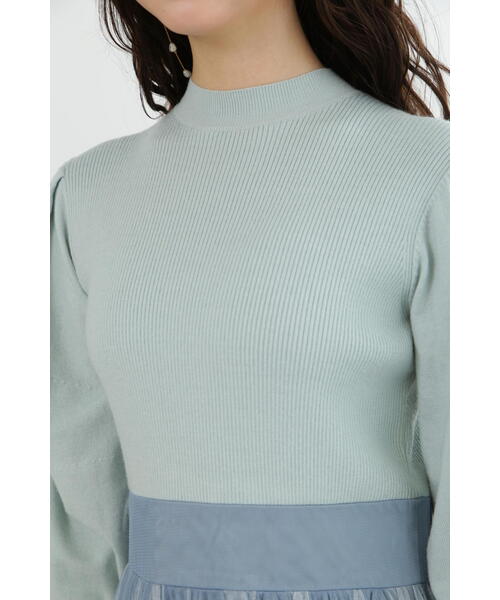 JILL STUART(ジルスチュアート)の「◆ニュアンスチュールニットドッキングワンピース(ワンピース・レディース・ブラック/ブルー・2/4)」の19枚目の写真