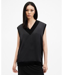 ALLSAINTS（オールセインツ）の「BERN MERINO WOOL V-NECK TANK TOP | BERN メリノ ウール Vネック タンク トップ（ベスト）」
