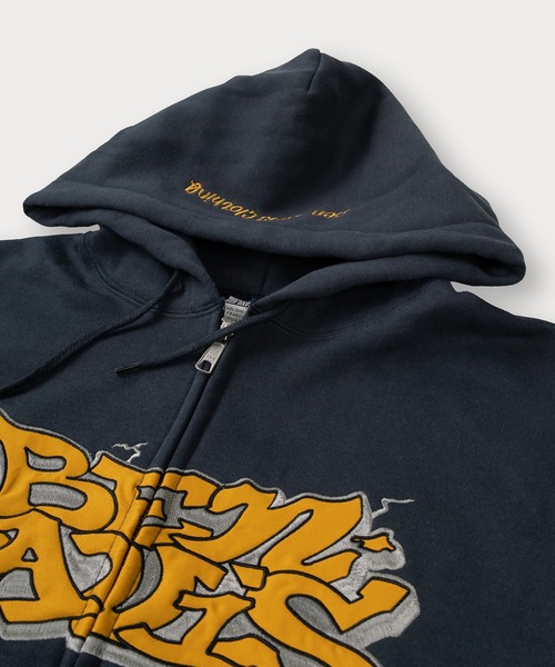 BEN DAVIS（ベンデイビス）の「【BENDAVIS／ベンデイビス】GRAFITTI ZIP HOODIE/グラフィティロゴ フルジップフーディー オーバーサイズ 裏起毛（パーカー・メンズ・アッシュグレー/ブラック/カーキ/ネイビー・M/L/XL）」の7枚目の写真