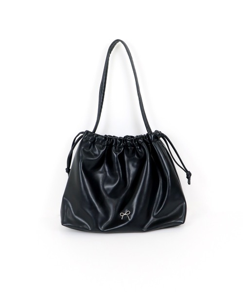 BLUEEAST（ブルーイースト）の「リボン巾着トートバッグ（トートバッグ・レディース・ブラック/シルバー・FREE）」の13枚目の写真