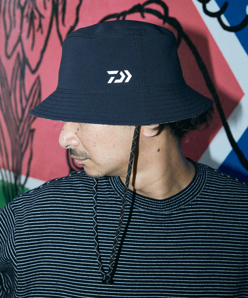 DAIWA（ダイワ）の「DAIWA 別注  CORDURA(R)ナイロン リバーシブル バケットハット（ハット・メンズ・ブラック・FREE）」の3枚目の写真